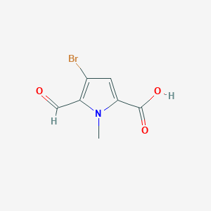 4-bromo-5-formyl-1-methyl-1H-pyrrole-2-carboxylic acid