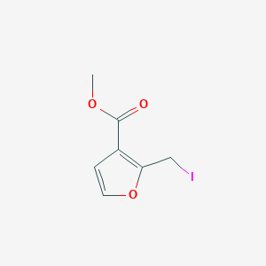 molecular formula C7H7IO3 B2905360 Methyl 2-(iodomethyl)furan-3-carboxylate CAS No. 143903-05-3