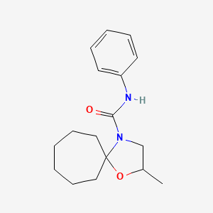 2-methyl-N-phenyl-1-oxa-4-azaspiro[4.6]undecane-4-carboxamide