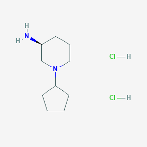 (3S)-1-Cyclopentylpiperidin-3-amine;dihydrochloride