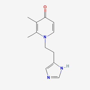 molecular formula C12H15N3O B2905370 1-[2-(1H-imidazol-4-yl)ethyl]-2,3-dimethyl-4(1H)-pyridinone CAS No. 861210-41-5