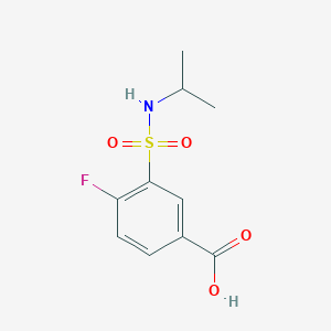 molecular formula C10H12FNO4S B2905374 4-Fluoro-3-[(propan-2-yl)sulfamoyl]benzoic acid CAS No. 701272-36-8