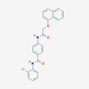 N-(2-chlorophenyl)-4-{[(1-naphthyloxy)acetyl]amino}benzamide