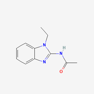molecular formula C11H13N3O B2905385 N-(1-ethylbenzimidazol-2-yl)acetamide CAS No. 333771-27-0