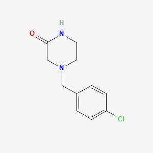 molecular formula C11H13ClN2O B2905391 4-(4-Chlorobenzyl)piperazin-2-one CAS No. 23099-66-3