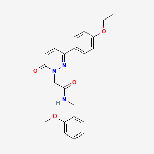 2-[3-(4-ethoxyphenyl)-6-oxopyridazin-1-yl]-N-[(2-methoxyphenyl)methyl]acetamide