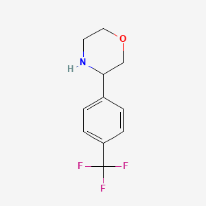molecular formula C11H12F3NO B2905402 3-[4-(三氟甲基)苯基]吗啉 CAS No. 1024174-16-0