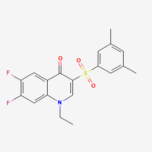 3-[(3,5-dimethylphenyl)sulfonyl]-1-ethyl-6,7-difluoroquinolin-4(1H)-one