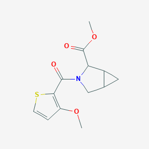 Methyl 3-(3-methoxythiophene-2-carbonyl)-3-azabicyclo[3.1.0]hexane-2-carboxylate