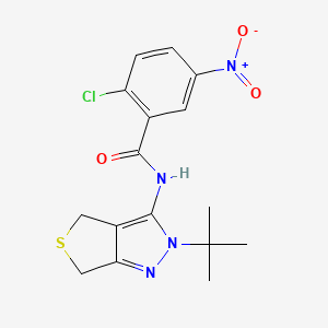 N-(2-tert-butyl-4,6-dihydrothieno[3,4-c]pyrazol-3-yl)-2-chloro-5-nitrobenzamide