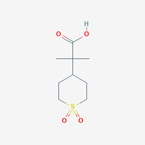2-(1,1-Dioxothian-4-yl)-2-methylpropanoic acid
