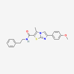 6-(4-methoxyphenyl)-3-methyl-N-(2-phenylethyl)imidazo[2,1-b][1,3]thiazole-2-carboxamide