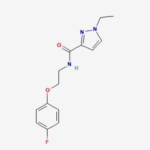 1-ethyl-N-(2-(4-fluorophenoxy)ethyl)-1H-pyrazole-3-carboxamide