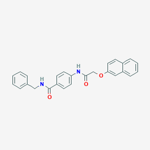 N-benzyl-4-{[(2-naphthyloxy)acetyl]amino}benzamide