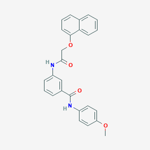 N-(4-methoxyphenyl)-3-{[(1-naphthyloxy)acetyl]amino}benzamide