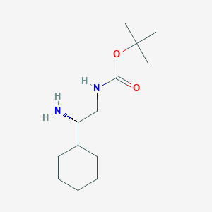 molecular formula C13H26N2O2 B2905464 Tert-butyl N-[(2S)-2-amino-2-cyclohexylethyl]carbamate CAS No. 1270127-30-4
