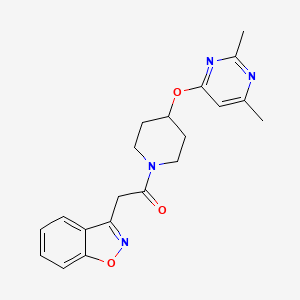 2-(Benzo[d]isoxazol-3-yl)-1-(4-((2,6-dimethylpyrimidin-4-yl)oxy)piperidin-1-yl)ethanone