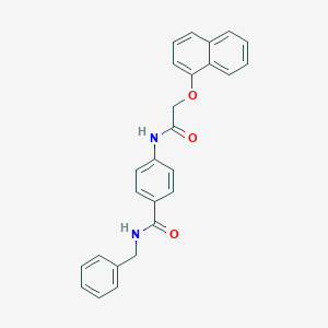 N-benzyl-4-{[(1-naphthyloxy)acetyl]amino}benzamide