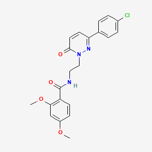 N-(2-(3-(4-chlorophenyl)-6-oxopyridazin-1(6H)-yl)ethyl)-2,4-dimethoxybenzamide