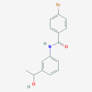 molecular formula C15H14BrNO2 B290548 4-bromo-N-[3-(1-hydroxyethyl)phenyl]benzamide 