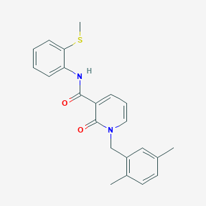 1-(2,5-dimethylbenzyl)-N-(2-(methylthio)phenyl)-2-oxo-1,2-dihydropyridine-3-carboxamide