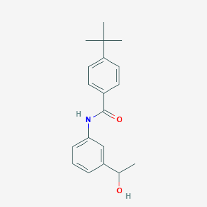 molecular formula C19H23NO2 B290550 4-tert-butyl-N-[3-(1-hydroxyethyl)phenyl]benzamide 