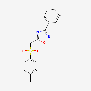 3-(m-Tolyl)-5-(tosylmethyl)-1,2,4-oxadiazole