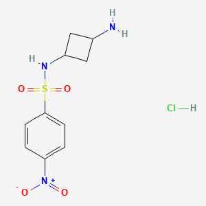 4-nitro-N-[(1r,3r)-3-aminocyclobutyl]benzene-1-sulfonamide hydrochloride