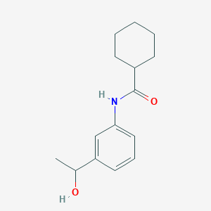 N-[3-(1-hydroxyethyl)phenyl]cyclohexanecarboxamide