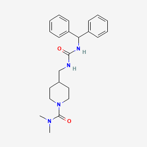 4-((3-benzhydrylureido)methyl)-N,N-dimethylpiperidine-1-carboxamide