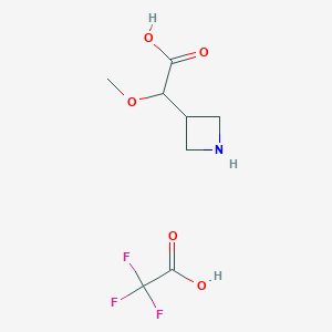 2-(Azetidin-3-yl)-2-methoxyacetic acid;2,2,2-trifluoroacetic acid