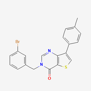 3-(3-bromobenzyl)-7-(4-methylphenyl)thieno[3,2-d]pyrimidin-4(3H)-one