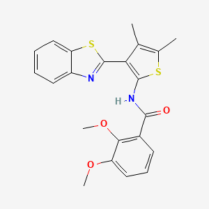 N-(3-(benzo[d]thiazol-2-yl)-4,5-dimethylthiophen-2-yl)-2,3-dimethoxybenzamide