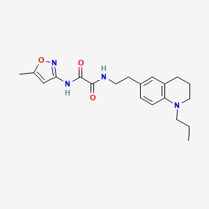 N1-(5-methylisoxazol-3-yl)-N2-(2-(1-propyl-1,2,3,4-tetrahydroquinolin-6-yl)ethyl)oxalamide