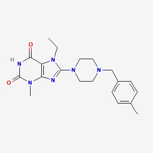 7-ethyl-3-methyl-8-(4-(4-methylbenzyl)piperazin-1-yl)-1H-purine-2,6(3H,7H)-dione