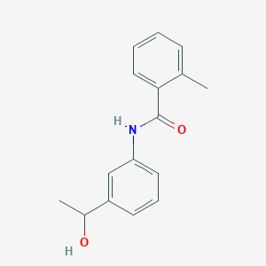 molecular formula C16H17NO2 B290553 N-[3-(1-hydroxyethyl)phenyl]-2-methylbenzamide 