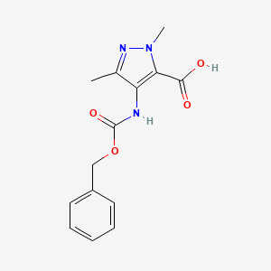 2,5-Dimethyl-4-(phenylmethoxycarbonylamino)pyrazole-3-carboxylic acid