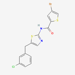 4-bromo-N-(5-(3-chlorobenzyl)thiazol-2-yl)thiophene-2-carboxamide