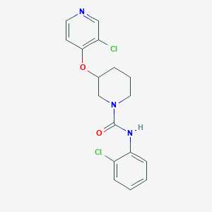 N-(2-chlorophenyl)-3-((3-chloropyridin-4-yl)oxy)piperidine-1-carboxamide