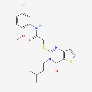 N-(5-chloro-2-methoxyphenyl)-2-{[3-(3-methylbutyl)-4-oxo-3,4-dihydrothieno[3,2-d]pyrimidin-2-yl]sulfanyl}acetamide