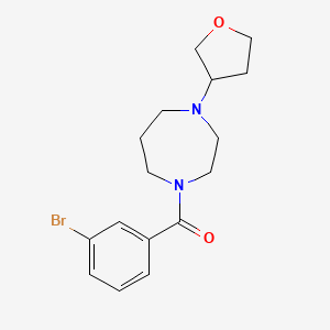 (3-Bromophenyl)(4-(tetrahydrofuran-3-yl)-1,4-diazepan-1-yl)methanone