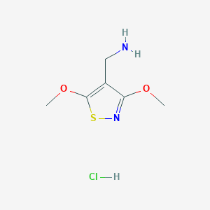 (Dimethoxy-1,2-thiazol-4-yl)methanamine hydrochloride
