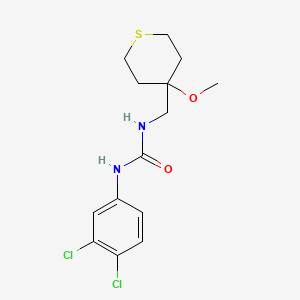 1-(3,4-dichlorophenyl)-3-((4-methoxytetrahydro-2H-thiopyran-4-yl)methyl)urea
