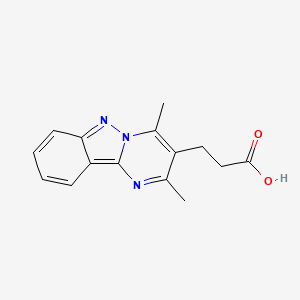 3-(2,4-Dimethylpyrimido[1,2-b]indazol-3-yl)propanoic acid