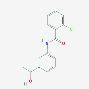 molecular formula C15H14ClNO2 B290556 2-chloro-N-[3-(1-hydroxyethyl)phenyl]benzamide 