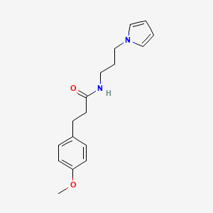 molecular formula C17H22N2O2 B2905567 N-(3-(1H-pyrrol-1-yl)propyl)-3-(4-methoxyphenyl)propanamide CAS No. 1226459-72-8