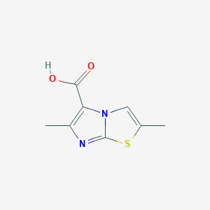 molecular formula C8H8N2O2S B2905578 2,6-Dimethylimidazo[2,1-B]thiazole-5-carboxylic acid CAS No. 1007875-19-5