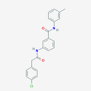 molecular formula C22H19ClN2O2 B290558 3-{[(4-chlorophenyl)acetyl]amino}-N-(3-methylphenyl)benzamide 