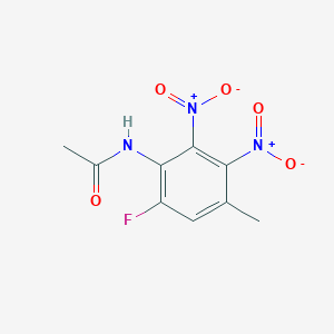 molecular formula C9H8FN3O5 B2905583 N-(6-Fluoro-4-methyl-2,3-dinitrophenyl)acetamide CAS No. 2551115-97-8