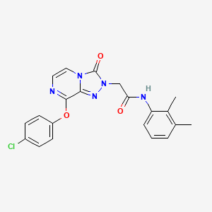 molecular formula C21H18ClN5O3 B2905591 2-(8-(4-chlorophenoxy)-3-oxo-[1,2,4]triazolo[4,3-a]pyrazin-2(3H)-yl)-N-(2,3-dimethylphenyl)acetamide CAS No. 1251676-21-7